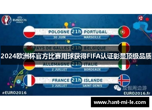 2024欧洲杯官方比赛用球获得FIFA认证彰显顶级品质 2024欧洲杯官方比赛用球获得FIFA认证彰显顶级品质